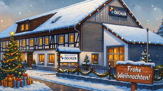 Weihnachtsgruß Firmengebäude